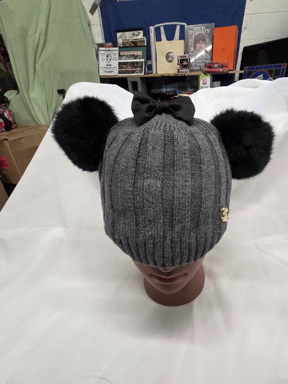 vintage chanel wool and rabbit hat
